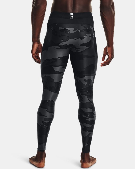 Men's UA Iso-Chill Printed Leggings, Black, pdpMainDesktop image number 2